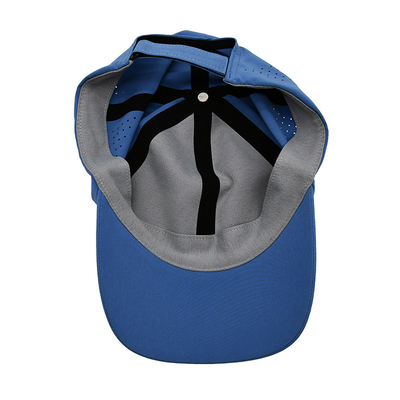 Wholesale Plain 6 Panel Lightweight Quick Dry Sports Baseball Cap Performance Laser Cut Hole Sport Papa' Hat