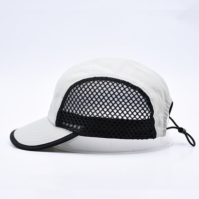 Oem Running Nylon Non strutturato Mesh Quick Drying Running Hat Soft Wholesale Running Cap