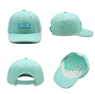 OEM Custom Ace Rubber Patch Pvc Logo Baseball Cap 6 Pannello Cappelli Sportivi Gorras
