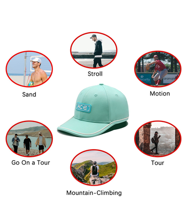 OEM Custom Ace Rubber Patch Pvc Logo Baseball Cap 6 Pannello Cappelli Sportivi Gorras