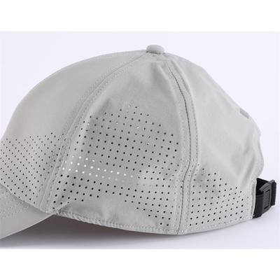 Ingrosso Custom 6 Panel Unisex Laser Perforato Impermeabile Baseball Golf Cap Hat Mesh Cappuccio Sport