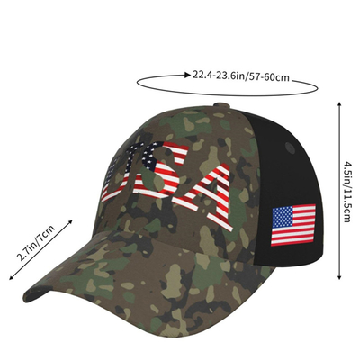 USA Flag Letters Tactical Camouflage Baseball Cap Classic Adjustable Papa Caps per Uomini Donne
