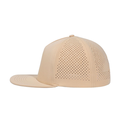 Rapido asciutto laser Golf Performance Cappello Snapback Perforato Flat Brim Cap