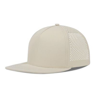 Rapido asciutto laser Golf Performance Cappello Snapback Perforato Flat Brim Cap