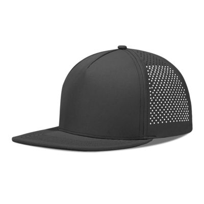 Rapido asciutto laser Golf Performance Cappello Snapback Perforato Flat Brim Cap