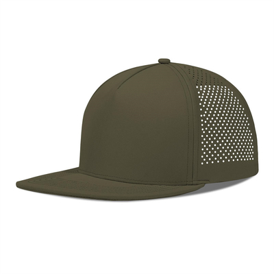 Rapido asciutto laser Golf Performance Cappello Snapback Perforato Flat Brim Cap