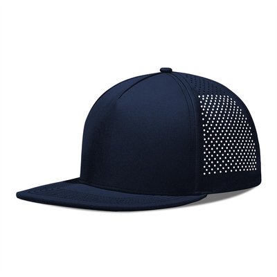 Rapido asciutto laser Golf Performance Cappello Snapback Perforato Flat Brim Cap