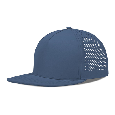Rapido asciutto laser Golf Performance Cappello Snapback Perforato Flat Brim Cap
