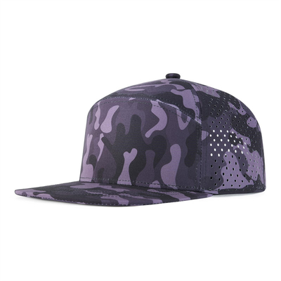 Cappello Snapback personalizzato Performance regolabile Laser Cut Hole Cappello Snapback perforato