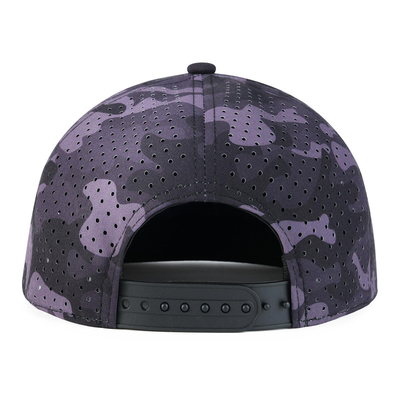 Cappello Snapback personalizzato Performance regolabile Laser Cut Hole Cappello Snapback perforato
