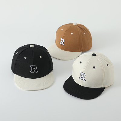 Alte qualità Bambini cotone Flat Brim Sport Cappello Letter ricamo Bambino Outdoor Snapback Cap
