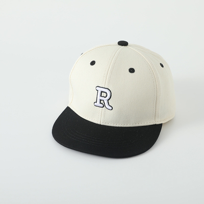 Alte qualità Bambini cotone Flat Brim Sport Cappello Letter ricamo Bambino Outdoor Snapback Cap