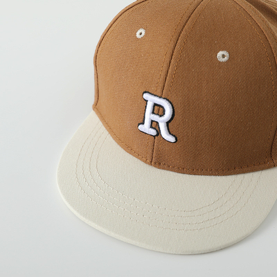 Alte qualità Bambini cotone Flat Brim Sport Cappello Letter ricamo Bambino Outdoor Snapback Cap