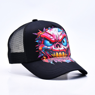Logo personalizzato 5 pannello Trucker Cap Wholesale regolabile Snapback Trucker Cap Fornitore