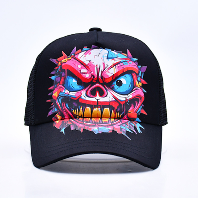 Logo personalizzato 5 pannello Trucker Cap Wholesale regolabile Snapback Trucker Cap Fornitore