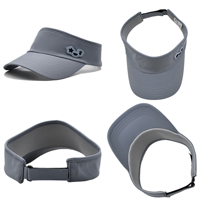 Estate all'aperto Corrente Cappuccio Visore Solare Custom Grigio Tennis Visore Cappuccio per Golf