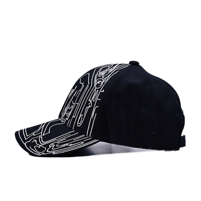 Al dettaglio Logo ricamato Cappelli da baseball classici Cappelli personalizzati Cappello da baseball da sport regolabile con chiusura posteriore in plastica