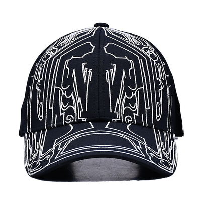 Al dettaglio Logo ricamato Cappelli da baseball classici Cappelli personalizzati Cappello da baseball da sport regolabile con chiusura posteriore in plastica