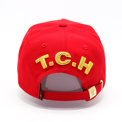 Cappelli da baseball da donna estivi di alta qualità 100% cotone, 6 pannelli, cappellino da baseball personalizzato con paillettes