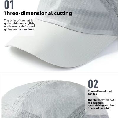 Cappuccio sportivo regolabile non strutturato, cappuccio da corsa leggero personalizzato per uomini e donne