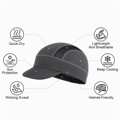Cappellino da Ciclismo Personalizzato Asciugatura Rapida Traspirante Cappellino Sportivo Assorbente Traspirante Sottocasco Sottile