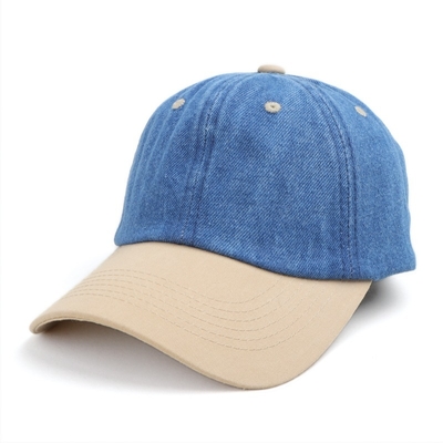 Cappello da baseball nero con logo personalizzato all'ingrosso, lavaggio acido, cotone vintage, regolabile, denim, sport, lavato