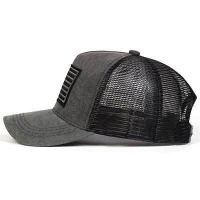 Unisex bandiera americana ricamo lavato Baseball Net Caps Primavera ed Estate Outdoor Regolabile Casual Cappelli Protezione solare Cappello