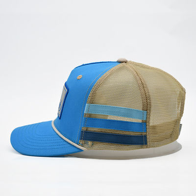 Cappuccio per camionista australiano di alta qualità 100% cotone con strisce laterale Logo ricamato Disegna il tuo cappello per camion in stile unico