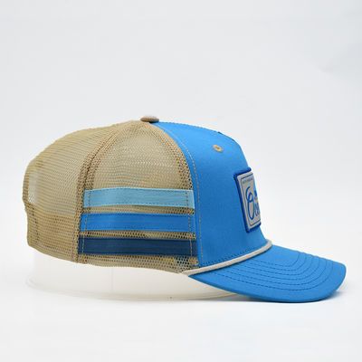 Cappuccio per camionista australiano di alta qualità 100% cotone con strisce laterale Logo ricamato Disegna il tuo cappello per camion in stile unico