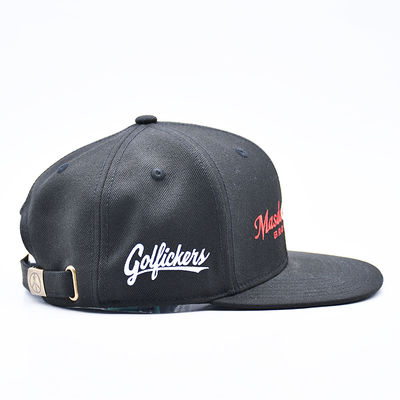 Cappello snapback da baseball con visiera piatta e logo ricamato personalizzato, stile hip hop sportivo, per uomo