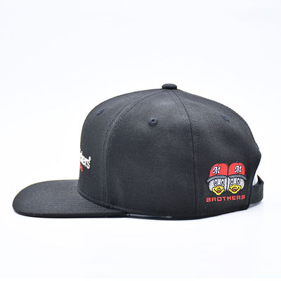Cappello snapback da baseball con visiera piatta e logo ricamato personalizzato, stile hip hop sportivo, per uomo