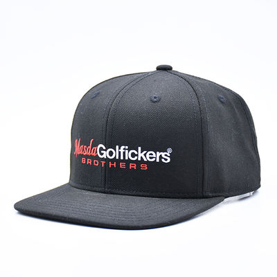 Cappello snapback da baseball con visiera piatta e logo ricamato personalizzato, stile hip hop sportivo, per uomo