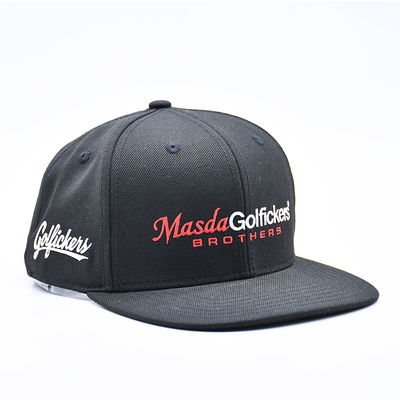 Cappello snapback da baseball con visiera piatta e logo ricamato personalizzato, stile hip hop sportivo, per uomo