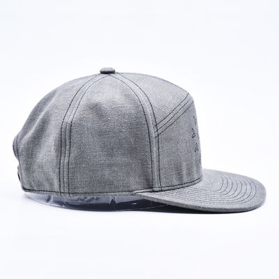 Custom 7 pannello Snapback Cap ricamo strutturato Gorras bordo piatto Cappello Snap Back
