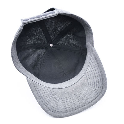 Custom 7 pannello Snapback Cap ricamo strutturato Gorras bordo piatto Cappello Snap Back