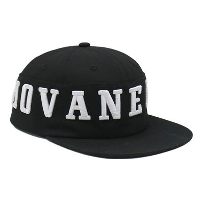 Cappello Snapback Hip Hop a tesa piatta a 6 pannelli di alta qualità Cappellino Snapback con ricamo 3D personalizzato Fornitore di cappellini Snapback