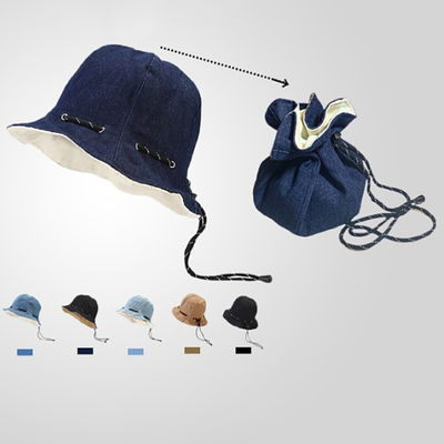 Cappello da pescatore in vendita all'ingrosso abbigliamento di primavera ed estate trasformato in borsa di cotone per adulti unisex cappelli da secchio semplici e reversibili