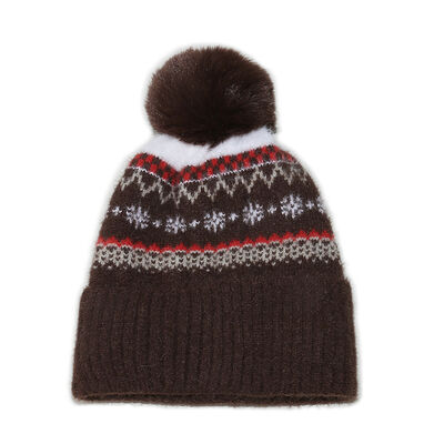 Cappello di lana Inverno Autunno Abbraccio Cappuccio Toque Calzino Testa Orologio Bohemian Geometric Fleece a maglia Ingrossato