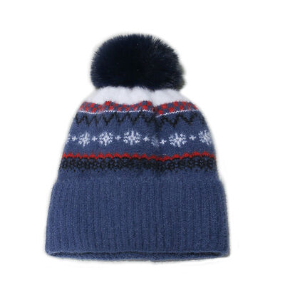 Cappello di lana Inverno Autunno Abbraccio Cappuccio Toque Calzino Testa Orologio Bohemian Geometric Fleece a maglia Ingrossato