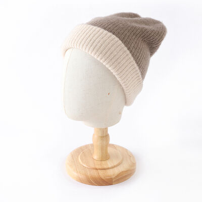 Produttori di bonini personalizzati Oem Manchevole Pieghevole Cappuccio invernale Cappello a maglia Logo ricamo