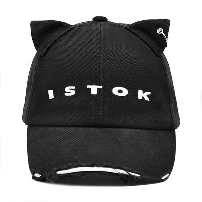 Cappuccio da baseball a 6 pannelli in cotone con cuciture rinforzate e cinghia regolabile