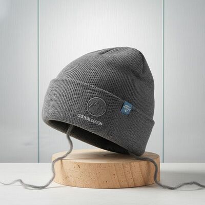 Opzioni di design personalizzato Cappello da cappello merino leggero e traspirante per inverno e marchio aziendale