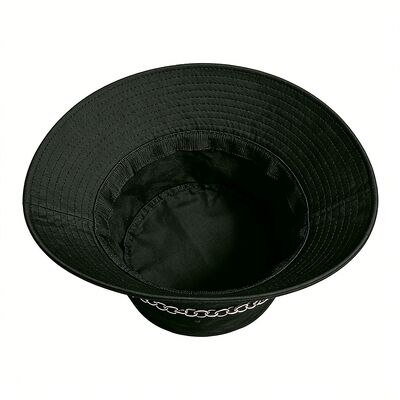 Cappello a secchiello da pescatore a tesa larga 100% cotone con logo personalizzato per protezione solare all'aperto