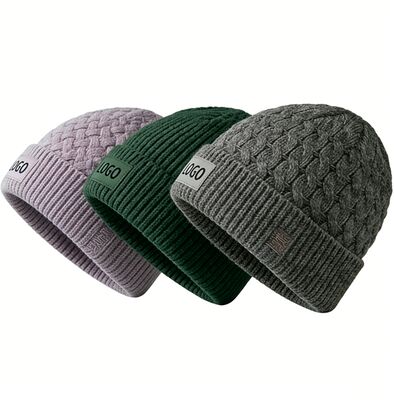 Colori personalizzabili Cappello da cappello unisex a maglia con cappello per adulti Circonferenza per il caldo invernale