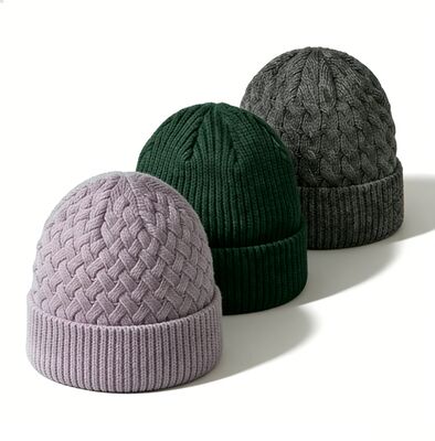 Colori personalizzabili Cappello da cappello unisex a maglia con cappello per adulti Circonferenza per il caldo invernale