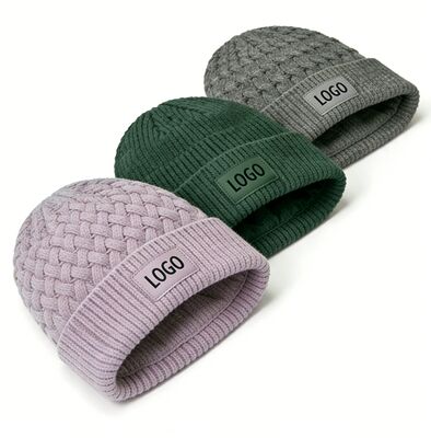 Colori personalizzabili Cappello da cappello unisex a maglia con cappello per adulti Circonferenza per il caldo invernale