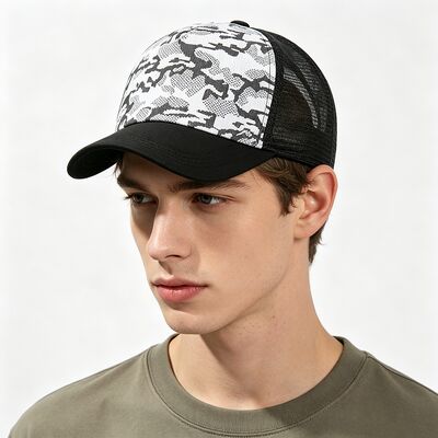 Cappuccio da camionista di alto profilo regolabile snapback design a maglia traspirante perfetto per tutte le stagioni attività all' aperto e al coperto