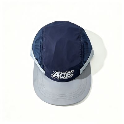 Cappello camper unisex a 5 pannelli lunghezza media bordo contrasto cucitura leggero resistente adatto per indumenti casuali e all'aperto