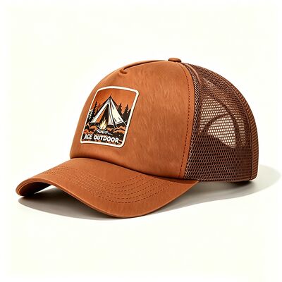 Cappuccio da camion di cotone con 6 o occhielli personalizzati pannelli a maglia resistenti chiusura regolabile snapback perfetto per le attività all'aria aperta