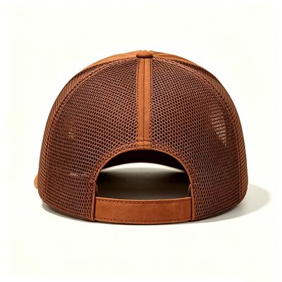 Cappuccio da camion di cotone con 6 o occhielli personalizzati pannelli a maglia resistenti chiusura regolabile snapback perfetto per le attività all'aria aperta